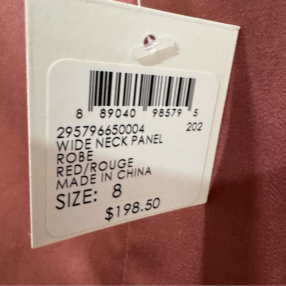 NWT Club Monaco Wide Neck Panel Dress Red Women's 8 A Line Pockets Classic - Picture 10 of 16